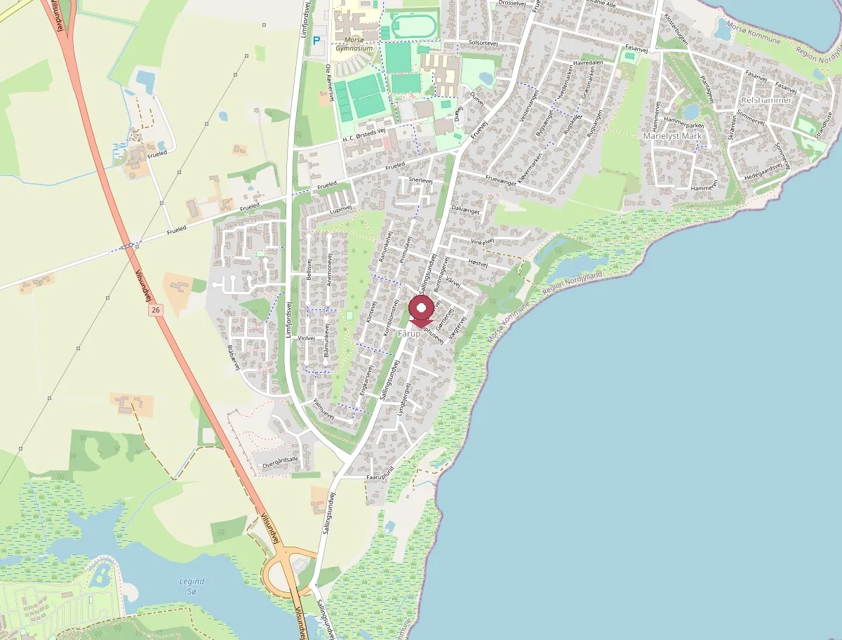 Kort der viser DenckerRelove i Sydbyen, Faaruphusevej 1, 7900 Nykøbing Mors